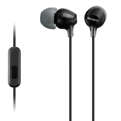 Auriculares Sony MDR-EX14 – Alámbricos – 3.5mm – Micrófono – 1.2 Mts – Negro – MDR-EX14/NEGR