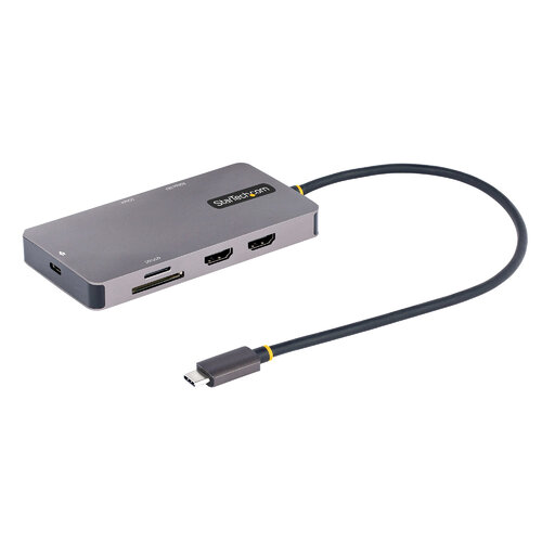 Docking Station StarTech.com 120B-USBC-MULTIPORT – HDMI – USB-C – USB 3.2 – MicroSD – SD – Gris Espacial – 120B-USBC-MULTIPORT