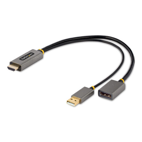 Adaptador de Video StarTech.com – HDMI A DisplayPort – 4K – Alimentación USB – 128-HDMI-DISPLAYPORT