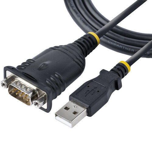 Cable Adaptador StarTech.com – USB 2.0 a Serial DB9  – 1M – Negro – 1P3FP-USB-SERIAL