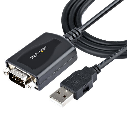 Adaptador StarTech.com – USB-A a Serial – 90cm – Negro – 1P3FPC-USB-SERIAL