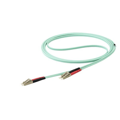 Cable de Fibra Óptica StarTech.com – LC – Dúplex – Multimodo – 15M – Aqua – 450FBLCLC15