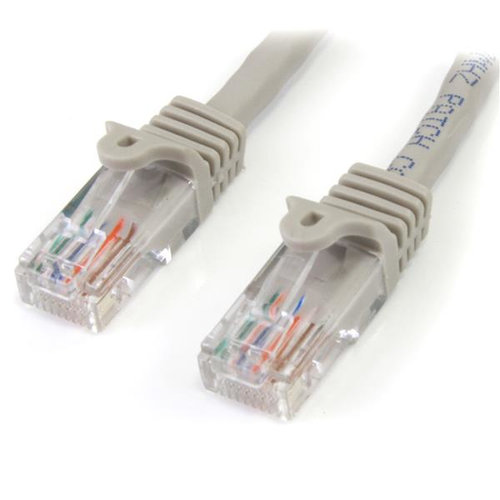 Cable de Red StarTech.com – Cat5e – RJ-45 – 1M – Gris – 45PAT1MGR