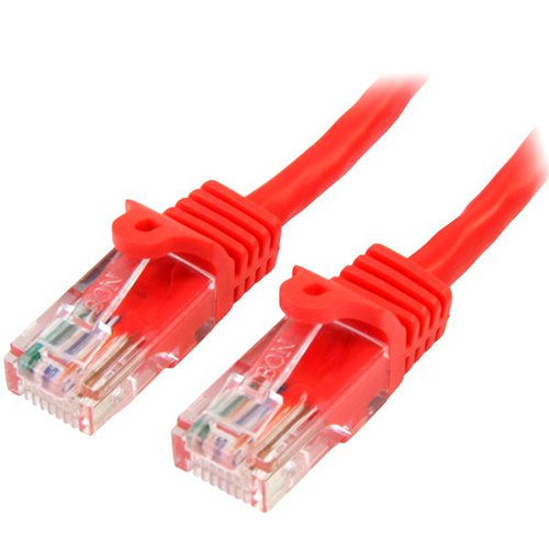 Cable de Red StarTech.com – Cat5e – RJ-45 – 50cm – Rojo – 45PAT50CMRD
