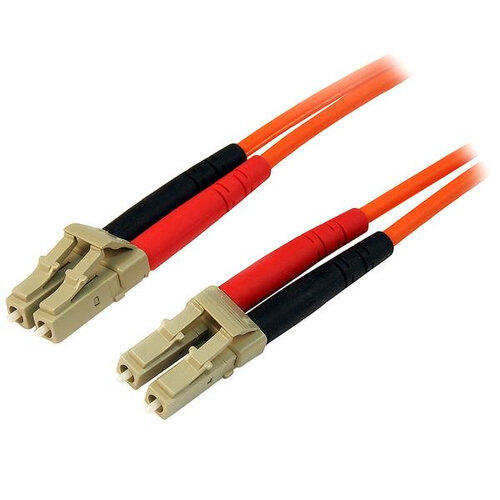 Cable de Fibra Óptica StarTech.com – LC – Dúplex – Multimodo – 1M – Naranja – 50FIBLCLC1