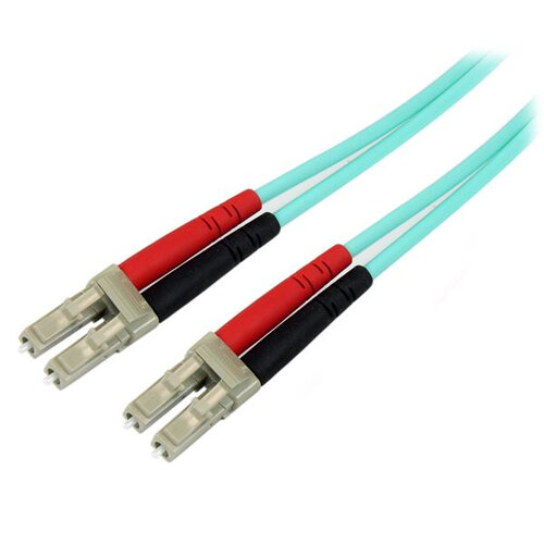 Cable de Fibra Óptica StarTech.com – LC – Dúplex – Multimodo – 2M – Aqua – A50FBLCLC2
