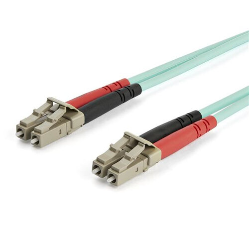 Cable de Fibra Óptica StarTech.com – LC – Dúplex – Multimodo – 7M – Aguamarina – A50FBLCLC7