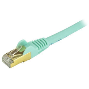 Cable de Red StarTech.com - Cat6a - RJ-45 - 3.6M - Aqua - C6ASPAT12AQ