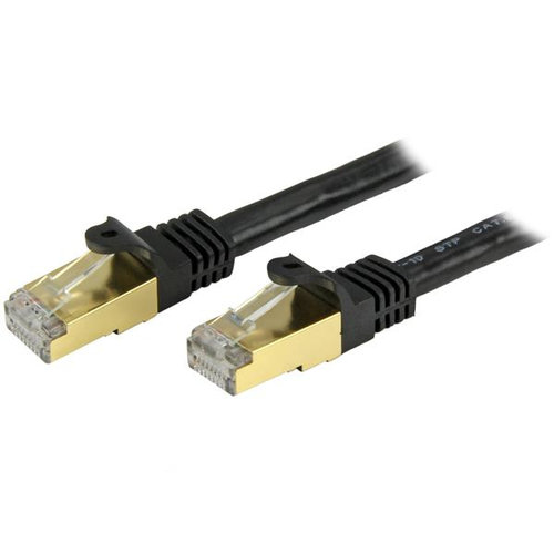 Cable de Red StarTech.com – Cat6a – RJ-45 – 90cm – Negro – C6ASPAT3BK