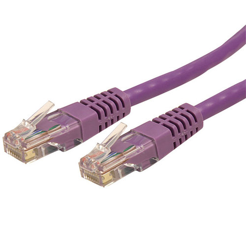 Cable de Red StarTech.com – Cat6 – RJ-45 – 1.8M – Morado – C6PATCH6PL