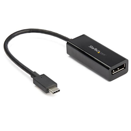 Adaptador StarTech.com.com CDP2DP14B – USB-C a DisplayPort – ThunderBolt 3 – Negro – CDP2DP14B