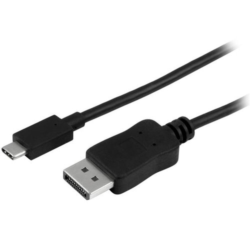 Cable Adaptador StarTech.com CDP2DPMM6B – USB-C a Display – Macho a Macho – 1.8 m – Negro – CDP2DPMM6B