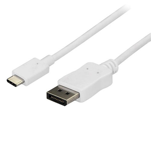 Cable Adaptador StarTech.com – USB-C a DisplayPort 4K – 1.8m – 60Hz – Blanco – CDP2DPMM6W