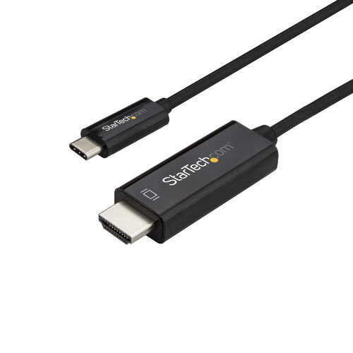 Cable Adaptador StarTech.com CDP2HD1MBNL – 1 m – USB-C a HDMI – 4K – Negro – CDP2HD1MBNL