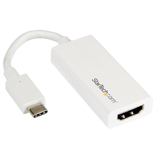Adaptador de Video StarTech.com CDP2HDW – USB-C a HDMI – 4k – 30Hz – Blanco – CDP2HDW