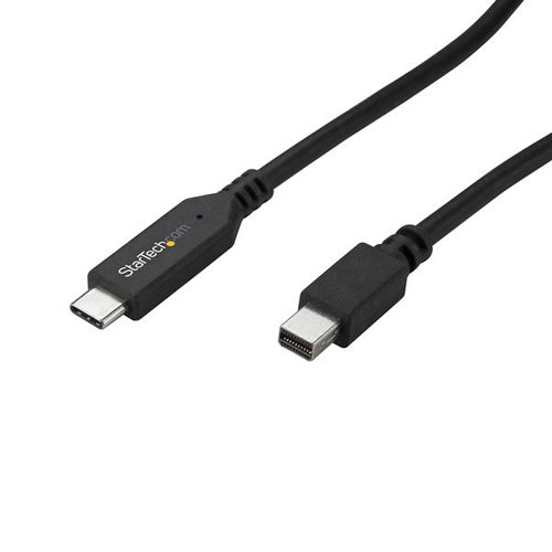 Cable Adaptador StarTech.com – 1M – USB-C a Mini DP – Negro – CDP2MDPMM1MB
