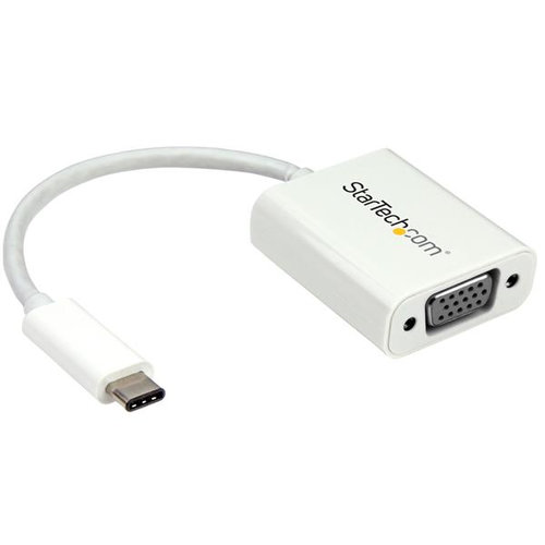 Adaptador de Video StarTech.com – USB-C 3.1 a VGA – Blanco – CDP2VGAW