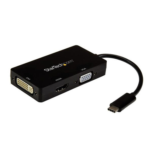 Mini Adaptador Grafico Externo StarTech.com – USB C – HDMI – DVI – VGA – CDPVGDVHDBP