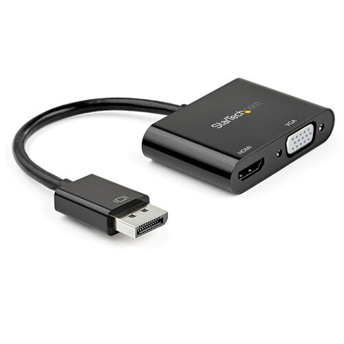 Adaptador StarTech.com – DisplayPort a HDMI/VGA – Macho/Hembra – para Windows/Mac – DP2VGAHD20