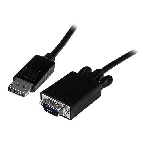 Cable Adaptador de Video StarTech.com – Conecta DisplayPort a VGA – 3m – 1080p – Activo – Negro – DP2VGAMM10B