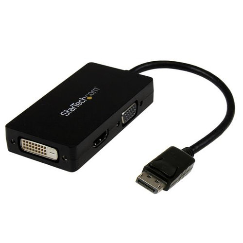 Convertidor de Video StarTech.com – DisplayPort a VGA/ DVI/ HDMI – 1080p – 1920×1200 – DP2VGDVHD
