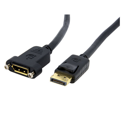 Cable StarTech.com DisplayPort – para Montaje en Panel – Hembra a Macho – 91cm – DPPNLFM3