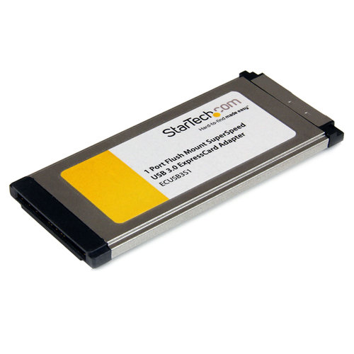 Adaptador Tarjeta StarTech.com USB 3.0 SuperSpeed 1 Puerto ExpressCard/34 34mm – Montaje al Ras – Flush Mount – ECUSB3S11