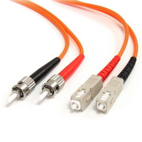 Cable de Fibra Óptica StarTech.com – ST – SC – Dúplex – Multimodo – 1M – Naranja – FIBSTSC1