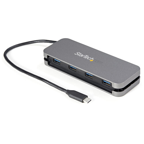 Hub USB-C StarTech.com – 4 Puertos – 4 USB-A – Cable de 25 cm – HB30CM4AB