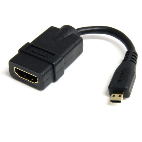 Cable Adaptador StarTech.com – HDMI de Alta Velocidad a Micro HDMI – Macho/Hembra – 12cm – HDADFM5IN