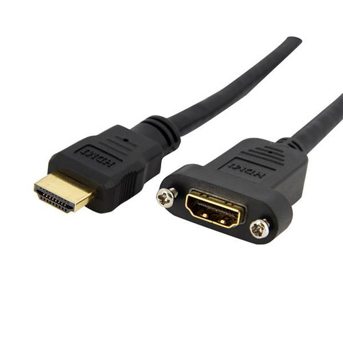 Cable StarTech.com – HDMI – 91cm – Panel Hembra a Macho – HDMIPNLFM3
