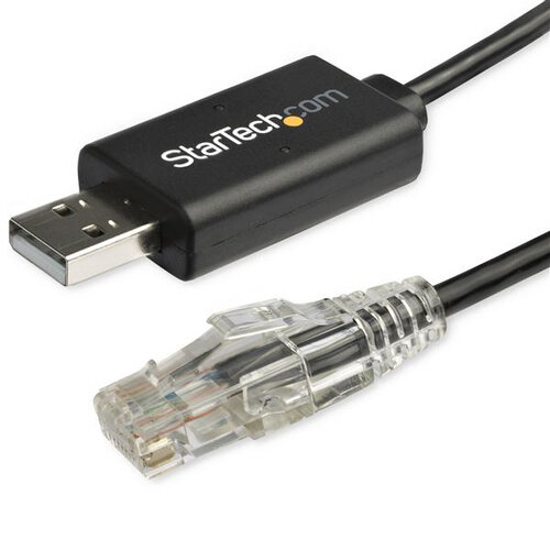 Cable USB StarTech.com ICUSBROLLOVR – USB 2.0 – RJ-45 – 1.8Mts – Negro – ICUSBROLLOVR