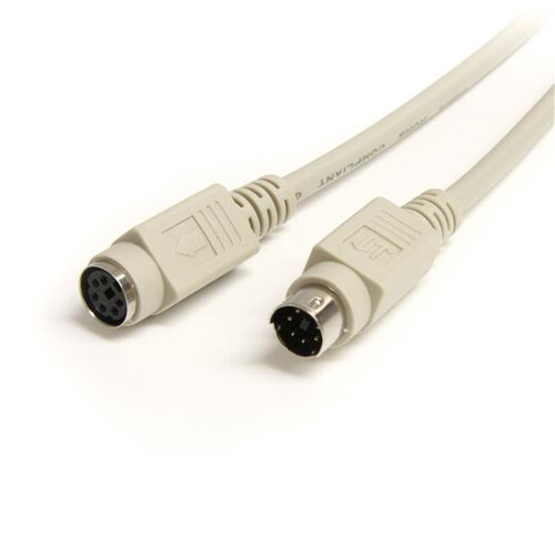 Cable de Extensión Startech.com KXT102 – 1.8Mts – para Teclado o Ratón – Beige – KXT102