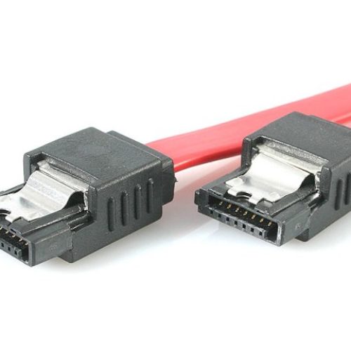 Cable SATA StarTech.com – 7 Pines – 20cm – Cierre de Seguridad – Rojo – LSATA8
