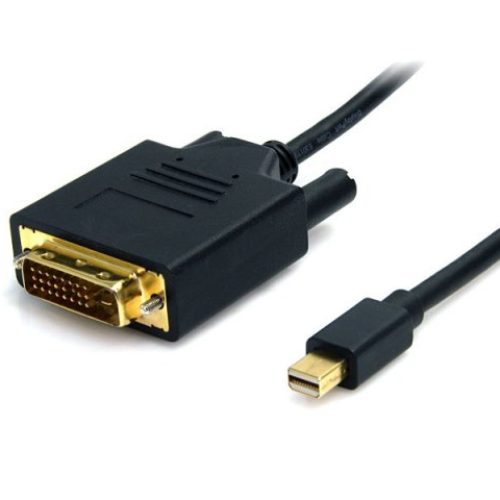 Adaptador de Video StarTech.com – Mini DisplayPort a DVI – 1920 x 1200 – Macho a Macho – 1.8 m – Negro – MDP2DVIMM6