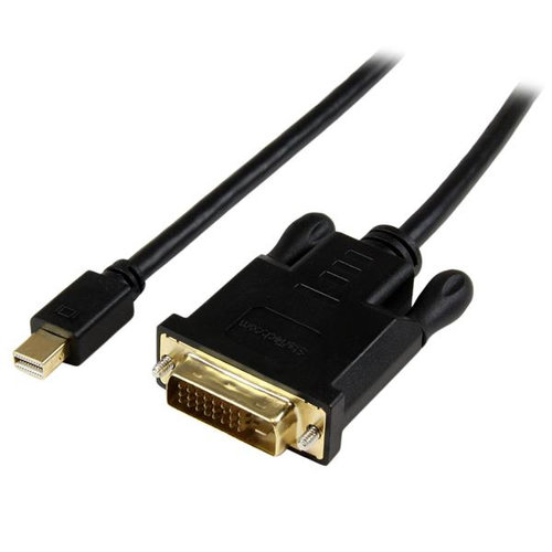 Cable Adaptador de Vídeo StarTech.com – Mini DisplayPort a DVI- – 1.8m – Activo – Negro – MDP2DVIMM6BS
