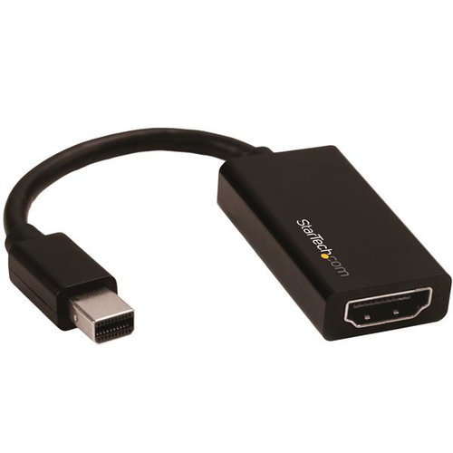 Adaptador de Vídeo StarTech.com – Mini DisplayPort a HDMI – 4K – 60Hz – Negro – MDP2HD4K60S