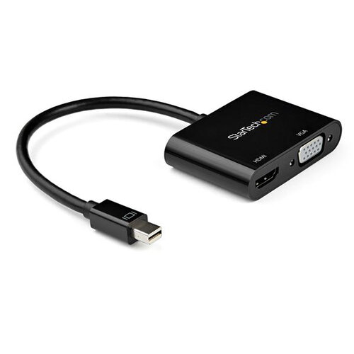 Adaptador StarTech.com – Mini DisplayPort a HDMI/VGA – Macho/Hembra – 4K – 60Hz – MDP2VGAHD20