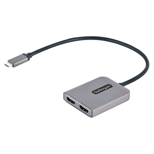 Convertidor de Vídeo StarTech.com – USB-C a 2x HDMI – Gris – MST14CD122HD