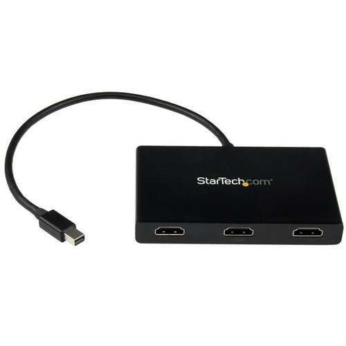 Concentrador MST StarTech.com – Splitter Mini DisplayPort a 3 HDMI – Negro – MSTMDP123HD