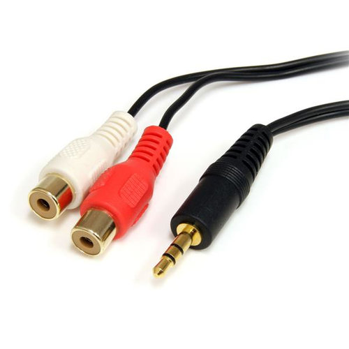 Cable de Audio StarTech.com – 1.8m – Estéreo – Mini Jack – 3.5mm – Macho a RCA Hembra – MU1MFRCA