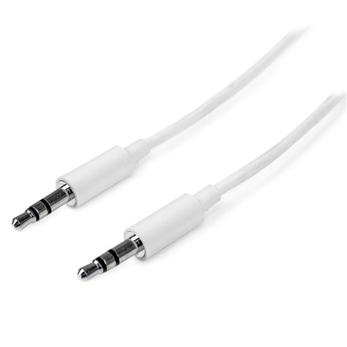 Cable StarTech.com Audio Estereo 3.5mm Mini Jack Plug Macho a Macho – 1m – MU1MMMSWH