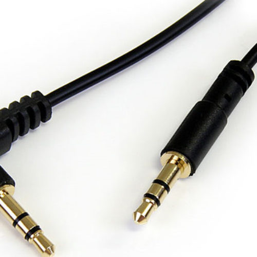 Cable StarTech.com MU3MMSRA – Audio Mini Jack 3.5mm – Angulo Derecho Macho – 91cm – MU3MMSRA