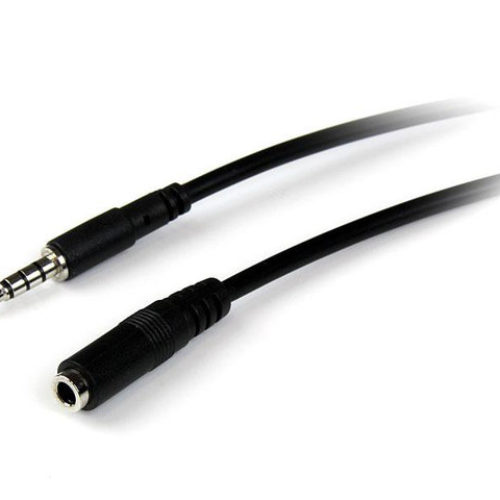 Cable StarTech.com Extensor para Audífonos y Diadema Headset Mini-Jack con Plug de 3.5mm – 2m – MUHSMF2M