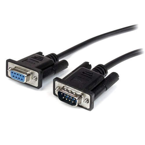 Cable Extension Serial StarTech.com RS232 Directo Video EGA DB9 – Macho Hembra – 1m – MXT1001MBK
