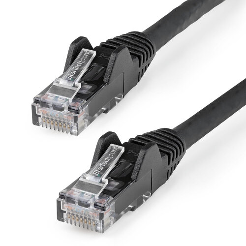 Cable de Red StarTech.com – Cat6 – RJ-45 – 50cm – Sin Enganches – Negro – N6LPATCH50CMBK