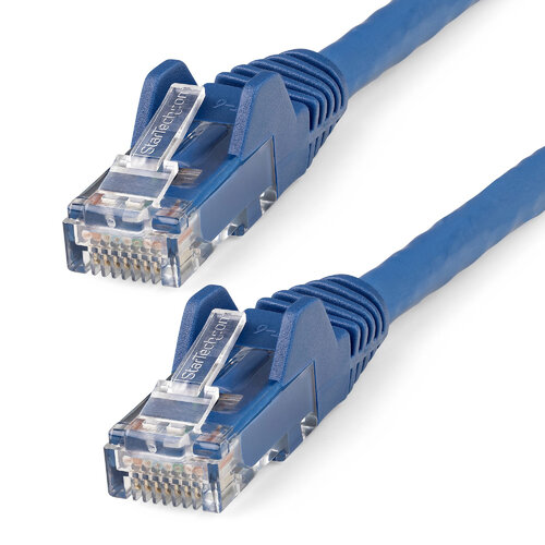 Cable de Red StarTech.com – Cat6 – RJ-45 – 50cm – Sin Enganches – Azul – N6LPATCH50CMBL