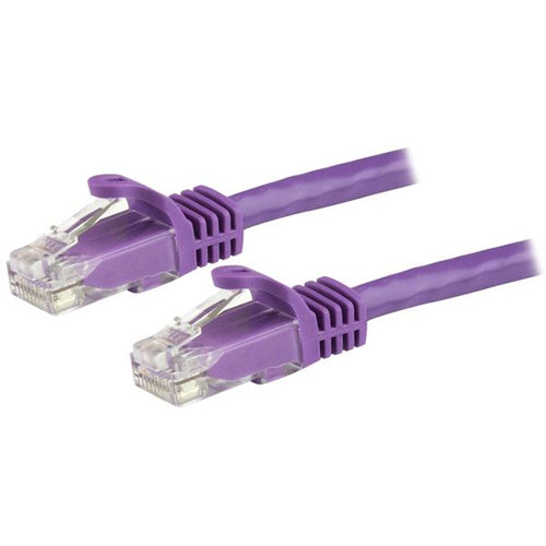 Cable de Red StarTech.com – Cat6 – RJ-45 – 4.2M – Morado – N6PATCH14PL