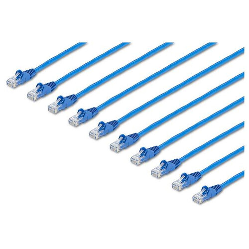 Cable de Red StarTech.com – Cat6 – RJ-45 – 1.5M – Azul – 10 Piezas – N6PATCH5BL10PK