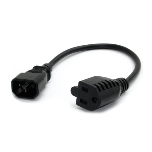 Cable StarTech.com de Alimentacion C14 a Nema 5-15R – para Computadora – 30cm – PAC100